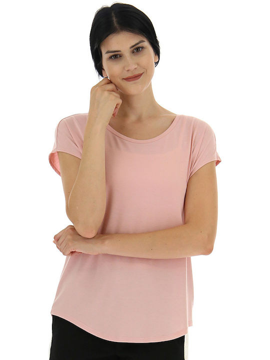 Lotto Γυναικείο Αθλητικό T-shirt Ροζ