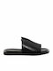 Robinson Leather Women's Flat Sandals in Black Color