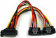 StarTech 15-Pin SATA III - 15-Pin SATA III Cable 0.15m Πολύχρωμο (PYO2LSATA)
