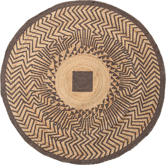 Royal Carpet Tonga 290/580 Καλοκαιρινό από Γιούτα Φ120cm Γκρι