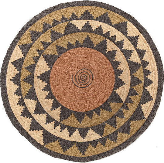 Royal Carpet Tonga 292/588 Καλοκαιρινό Ψάθινο Φ120cm Γκρι