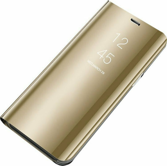 Erbord Clear View Book Πλαστικό Χρυσό (Redmi Note 10 / 10s / Poco M5s)