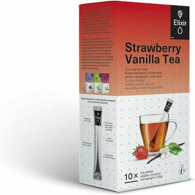 Elixir Black Tea Strawberry Vanilla 10 Bags 20gr