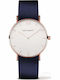 Paul Hewitt Herrenuhr 39mm Batterie mit Blau Stoffarmband