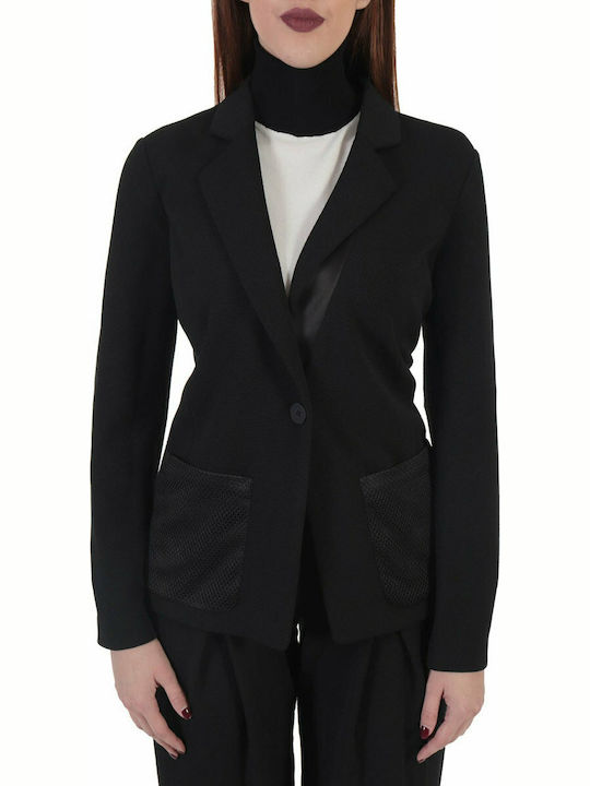 Emporio Armani Women's Waisted Blazer Black