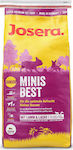Josera Minis Best Junior 15kg Dry Food Grain Free for Puppies of Small Breeds with Duck, Potatoes, Rice and Salmon