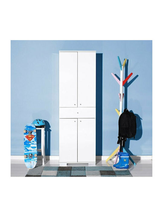 Doppeltür Kleiderschrank Diamond White 60x40x187cm