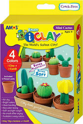 Amos My Little Garden Παιδικός Πηλός Σετ Πολύχρωμος 45gr Amos My Little Garden Παιδικός Πηλός Σετ Πολύχρωμος 45gr