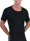 230 Men's Undershirt Short-sleeved in Black Color
