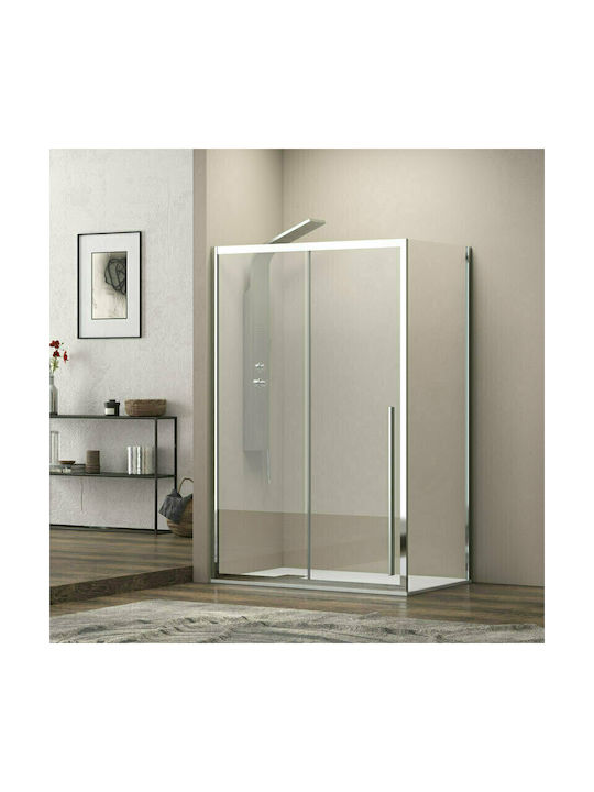 Karag Elysium 400 LS-10 Καμπίνα Ντουζιέρας με Συρόμενη Πόρτα 140x90x200cm Clear Glass