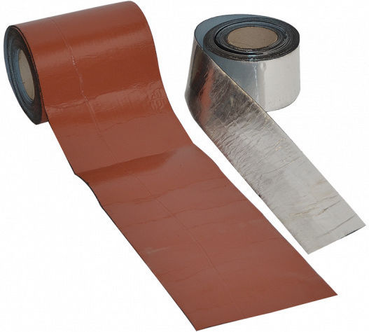 Vitex Aluminum Asphalt Tape 10cm x 10m Gray Bituminous Tape with Aluminum Coating 2000971