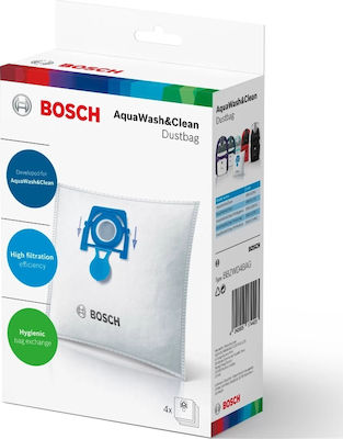 Bosch BBZWD4BAG 17003070 Staubsaugerbeutel 4Stück Kompatibel mit Staubsauger Bosch