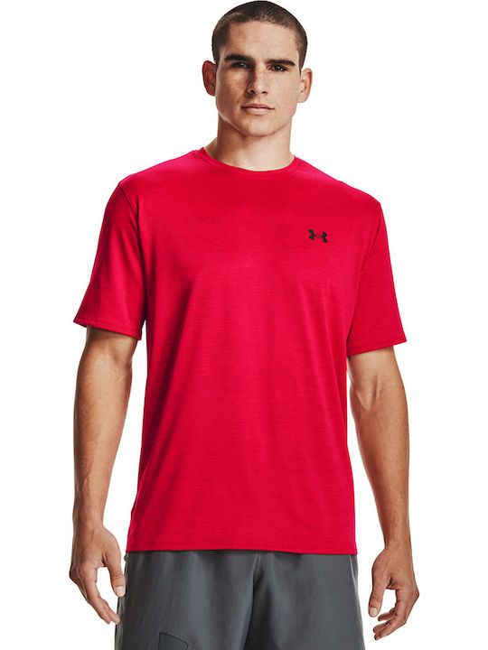 Under Armour Vent 2.0 Αθλητικό Ανδρικό T-shirt Κόκκινο με Λογότυπο