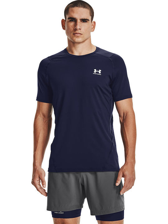 Under Armour Fitted T-shirt Navy Μπλε Under Armour Fitted T-shirt Navy Μπλε