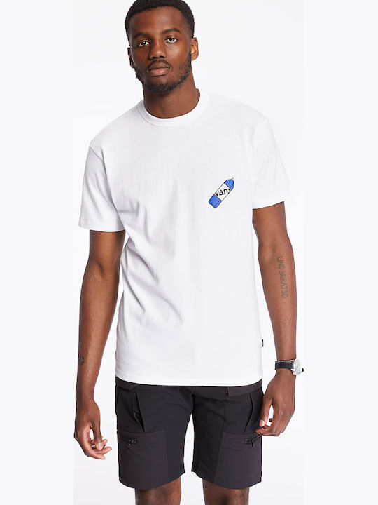 Vans X Fergus Herren T-Shirt Kurzarm Weiß