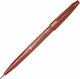 Pentel Brush Sign Pen Marker de desen 1mm Maro ...