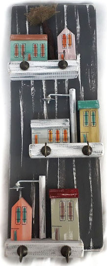 Kapadakis Wood Art Ξύλινη 6 θέσεων 15x5x40cm