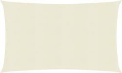 vidaXL Rectangular Shade Sail Ecru With Hoop 3....