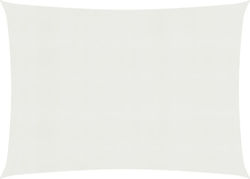 vidaXL Правоъгълена Shade Sail Бял С парчета 3....