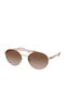 Michael Kors Women's Sunglasses with Gold Metal Frame and Brown Gradient Lens MK1083 110813