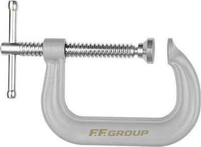 F.F. Group 45516 Clește Robust Tip "C" cu Deschidere Maximă 100mm