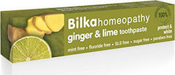 Bilka Homeopathy Οδοντόκρεμα Χωρίς Φθόριο Ginger & Lime 75ml