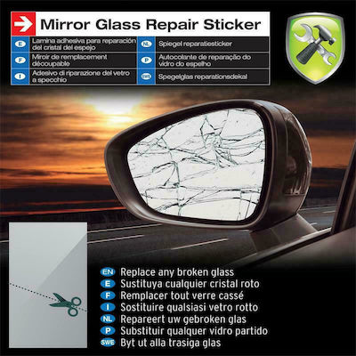 Car+ Kit Reparator pentru Geamuri-Parbriz Autoturism Etichetă universală pentru oglindă de cristal 23.5x17.8cm 1buc