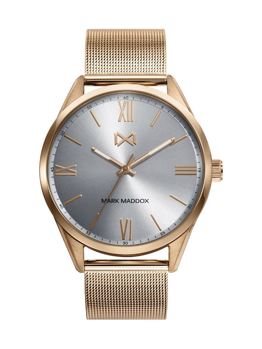 Mark Maddox Watch Battery with Gold Metal Bracelet