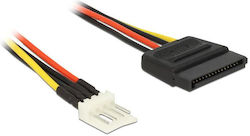 DeLock 15-Pin Sata - 4-Pin Floppy Cable 0.24m Πολύχρωμο 83877 DeLock 15-Pin Sata - 4-Pin Floppy Cable 0.24m Πολύχρωμο 83877