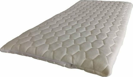 Strom Eco Mattress Topper Foam 5+ Aloe Vera Semi-Double Foam Infused with Aloe & Removable Cover 110x190x8cm
