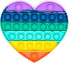 Pop it Fidget Heart Plastic Multicolour P-32