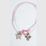 Mouchtaris Collection Christening Charm Bracelet Pink 50pcs