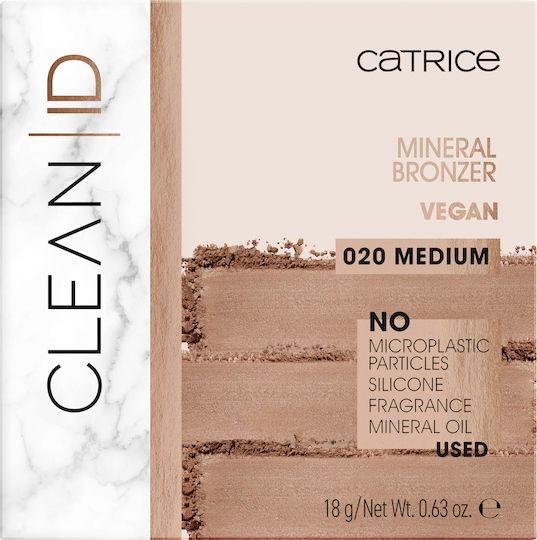 Catrice Cosmetics Clean ID Mineral Bronzer Powder 020 Medium 18gr