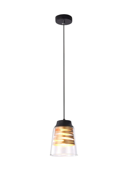 Rabalux Zenaida Pendant Light Single-Light for Socket E27 Black