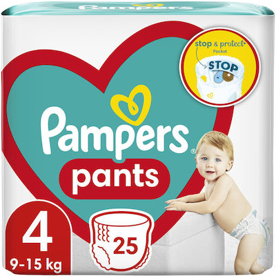 Pampers Windelhosen Pants Pants Nr. 4 für 9-15 kgkg 25Stück