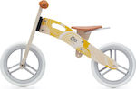 Kinderkraft Παιδικό Ποδήλατο Ισορροπίας Runner Ξύλινο Κίτρινο