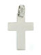 Q-Jewellery Men's White Gold Cross 14K