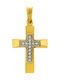 Q-Jewellery Damen Gold Kreuz 9K