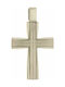 Q-Jewellery Men's White Gold Cross 14K