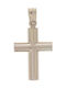 Q-Jewellery Men's White Gold Cross 14K