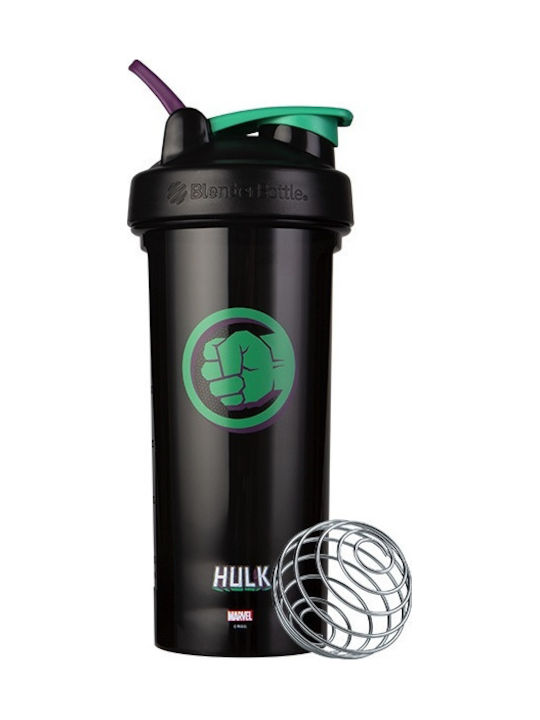 Blender Bottle Marvel Pro Series Shaker Protein 820ml Kunststoff Schwarz Hulk