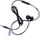 KLGO KS-24 Earbuds Handsfree με Βύσμα 3.5mm Πράσινο Σκούρο