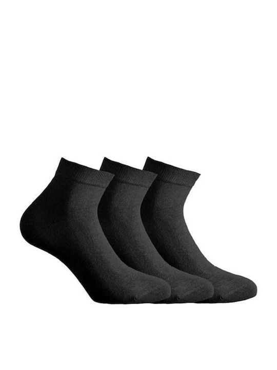 Walk Herren Einfarbige Socken Schwarz 3Pack