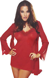 Dreamgirl Sexy Σετ με Ρόμπα Red