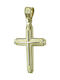 Triantos Men's Gold Cross 14K with the Crucified with Chain