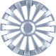 Jestic Car Hubcap Set Meridian 15" 1pc Silver