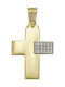 Triantos Femeiesc Aur Cruce 14K