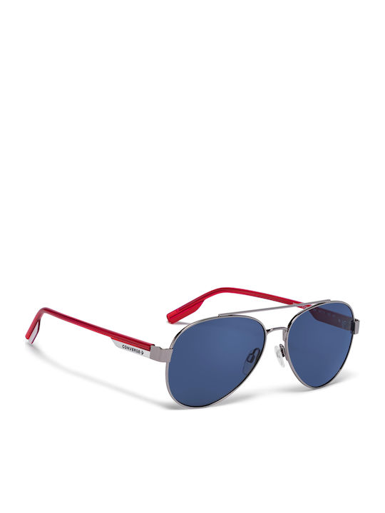 Converse Disrupt Men's Sunglasses with Silver Metal Frame and Blue Lens CV300S-069