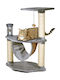 Flamingo Arpont Kratzbaum Katzenbäume Gray 2 Ebenen 62x37x86cm
