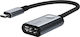 Hoco HB21 Конвертор USB-C Мъжки в HDMI Женски Сив 1 Брой